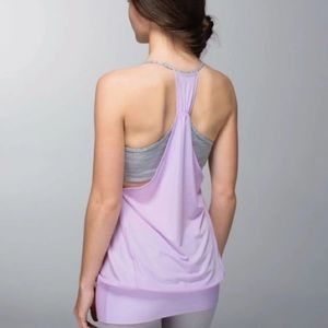 Purple lululemon tank with built in sports bra!